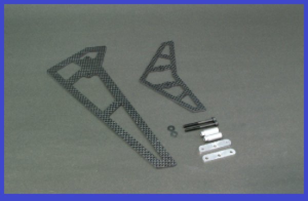 画像1: 【Quest Neoキャリバー】 カーボン尾翼セット　Carbon Tailfin set (1)